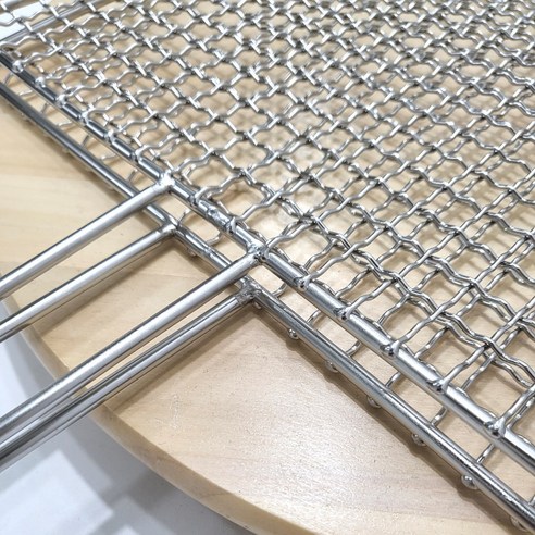 28.5cm x 28.5cm 국산 스텐 접석쇠 손잡이 석쇠 D1 이미지 3