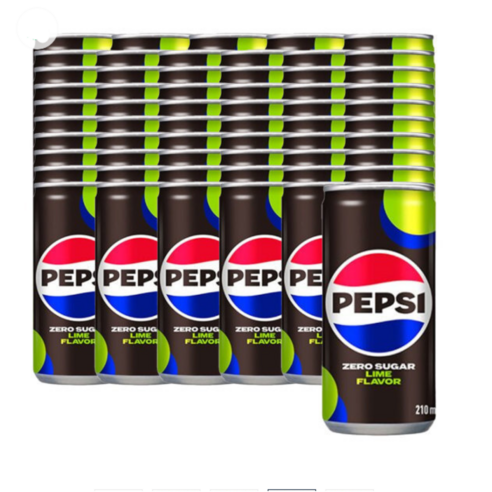 [히트특가] 펩시 제로 라임맛 210ml x60캔, 210ml, 60개