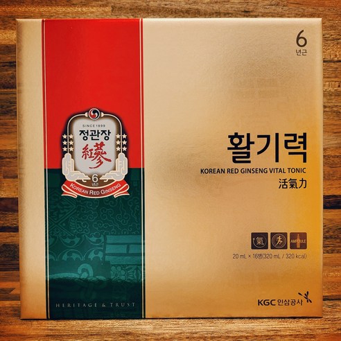 활력 넘치는 일상을 위한 선택, 정관장 6년근 홍삼정 활기력 선물세트