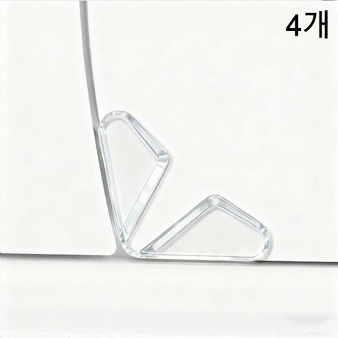 [대욱] 차문 모서리 충돌 방지 스티커 차문 가장자리 보호 모서리 도어가드, 4개, 순투명