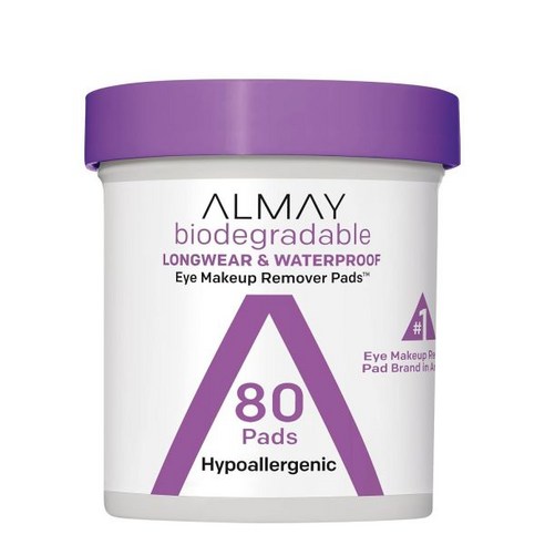 Almay Longwear 및 방수 아이 메이크업 리무버 패드 80개 (... 솔직 후기 | 피부 타입별 분석 썸네일