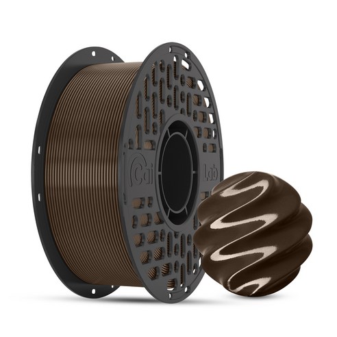 CaiLab PETG 3D 프린터 필라멘트 1.75mm 1kg 고인성 친환경 소재 | 뱀부랩 3D 프린터(P1S P2S A1등) 호환, 커피 브라운, PETG 1KG