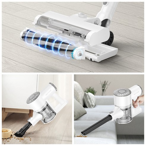 2025년형 프리티케어 무선 청소기 핸디 청소기 W400 하얀색 후기 분석 - 필터 시스템