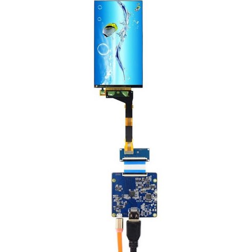 VSDISPLAY3D 프린터 교체 디스플레이용 5.5인치 LS055R1SX04 1440X2560 2K IPS LCD 화면HDMI to Mipi 컨트롤러 보드 포함, LS055R1SX04 with VS-HDMITMIPI-, LS055R1SX04 LCD 보드 포함
