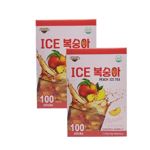 지노 아이스티 복숭아, 13g, 100개입, 2개