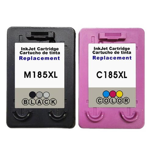 잉크아울렛 삼성 INK-M185 XL 호환 잉크 C185 XL 대용량세트 검정+컬러 M185XL C185XL SL-J1680 J1683 J1685 J1780, 1개, M185 검정+C185 컬러 세트 1개, M185 검정+C185 컬러 세트