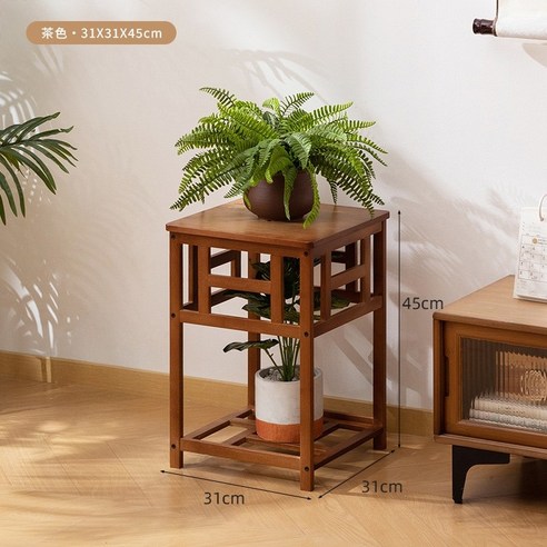 楠竹復古中式花台【12387-12389】花盆架盆栽架收納架層架花架植栽架