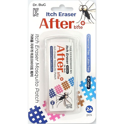 애프터 바이트 가려움 지우개 모기패치 24P, 1개, 4 COLOR 24P