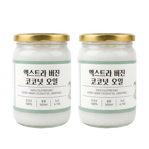 코코온 엑스트라 버진 코코넛 오일 500ml, 2개