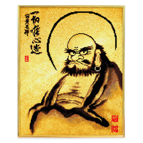 블링블링 보석십자수 슬림액자패키지 50x40cm (AB+원형), 1세트, BL5040-029 (달마일체유심조)