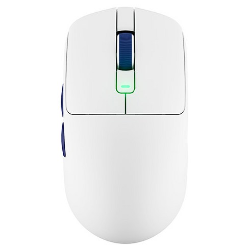 로얄클루지 RK M30 무선 게이밍 마우스, 화이트 + 블루