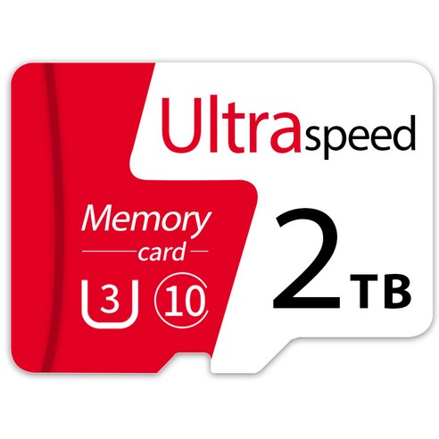 2TB U3 C10 2T MicroSD 메모리 카드 클래스 10 TF 미니 카드 카메라 스마트폰 노트북을 위한 마이, 1개