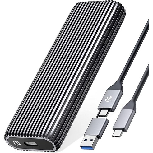 오리코 M.2 NVMe C타입 USB 3.2 Gen2 외장 SSD 알루미늄 케이스 AM2C3-G2, 1개, 10Gbps