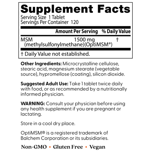 닥터스베스트 MSM 1500mg 타블렛 120정, 3개 이미지 4