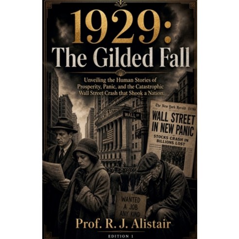 (영문도서)1929: The Gilded Fall Paperback, Prof. R. J. Alistair, English, 9798235198876