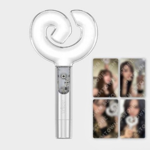 aespa stick Ver.2 에스파 응원봉 VER 2 (특전 포카 4장), 1, 포토카드 4장