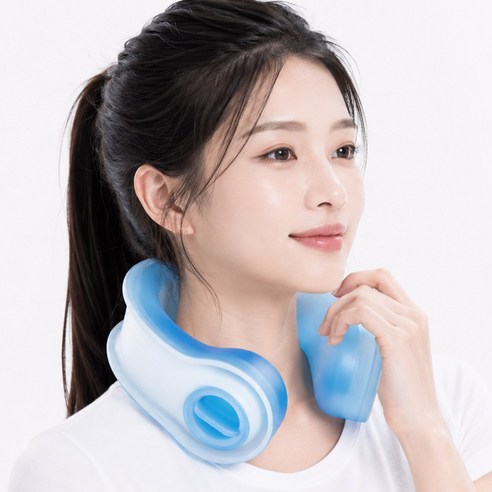 OBP 대용량 냉각 아이스 넥쿨러 넥밴드 쿨링 얼음목걸이, 1개, 블루