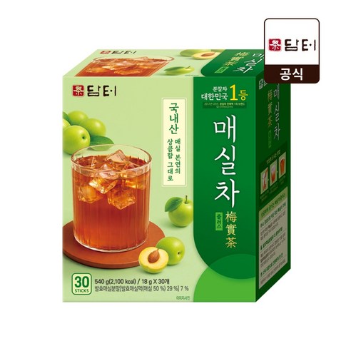 담터 매실차플러스, 1개, 30개입, 18g
