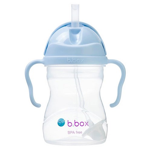 비박스 젤라또 컬러 손잡이 빨대컵, 아이스크림블루, 1개, 240ml
