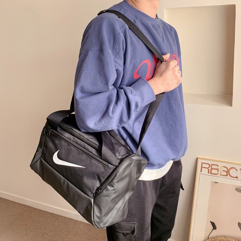 나이키 더블백 가방 크로스백 헬스 운동 여행 등산 25L 41L 60L + 브리니코 양말, 1개, 블랙