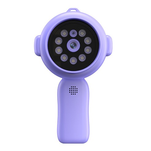 500배 휴대용 현미경 디지털 현미경 확대경 충전식 usb+led 현미경 미니현미경 세트(손에 들고 사용할 수 있어 학생들이 과학 관찰을 하는 데 더 편리하다), 보라색