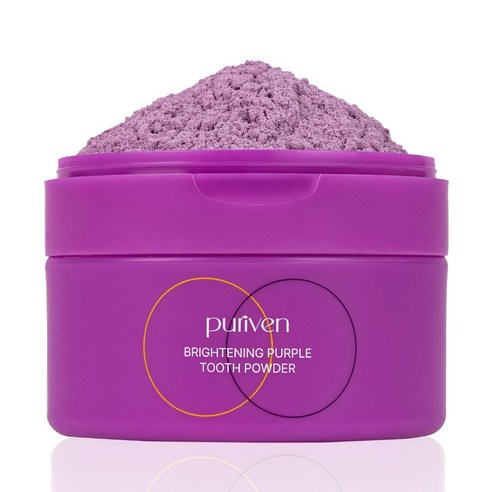 [본사 정품] 퓨리븐 퍼플 가루 치약 보색브라이트닝 가루 치약, 40g, 1개