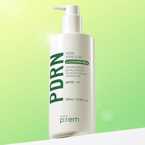 메이크프렘 피디알엔 (PDRN) 포어 클레이 클렌징 밀크 500ml 이미지 2