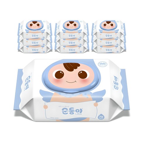 순둥이 오리지널 플러스 엘블루 아기물티슈 캡형 육아맘 솔직 후기 | 실사용 리뷰 썸네일