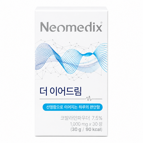 [공식판매처] 네오메딕스 더이어드림 네오오디움 S- Formula 코발라민 가바 마그네슘 아연 레스베라트롤 홍삼, 1개, 30정