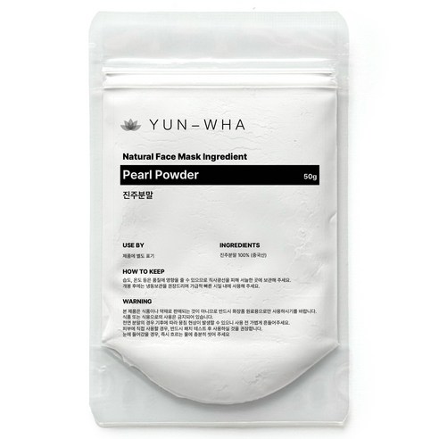 Yeonhwa Cheonyeon Pack Powder Jinju Powder Jinju Powder Pack , 1 Pack , 1 Pack (연화 천연팩가루 진주가루 진주가루팩, 1개, 1개입)
