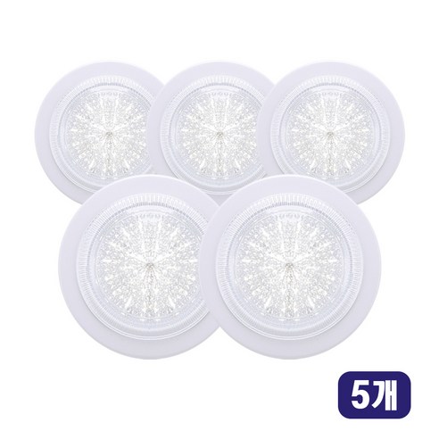 KimS LED 15W 원형 직부등, 주광색, 5개 주광색, 5개