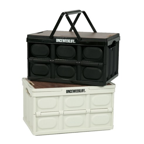 원스위크라이프 캠핑 손잡이 접이식 폴딩 박스 후기 분석 - 접이식 구조 상세