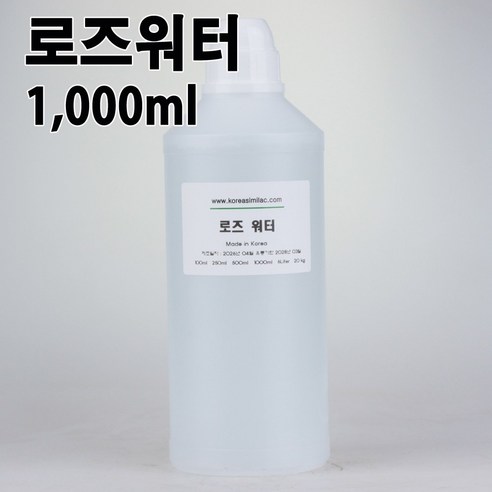 코리아씨밀락 로즈워터 Rosewater 장미수 1 리터 솔직 후기 | 실사용자 리뷰 분석 - 상품 이미지 1