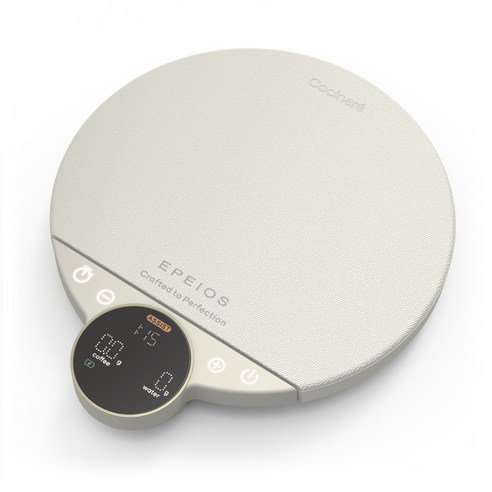 EPEIOS 에페이오스 밸런스 스마트 브루잉 저울 커피 스케일, CES-223, 화이트, 3kg