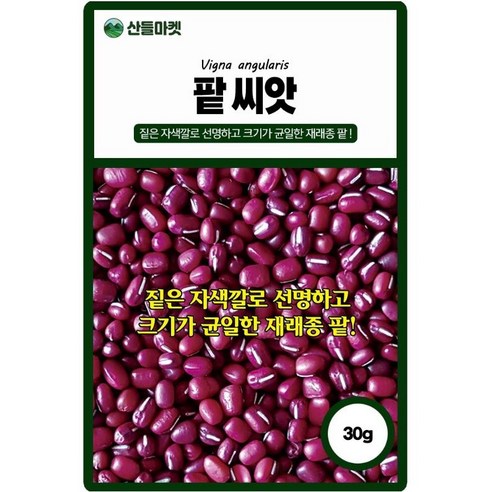 팥씨앗 30g 비타민 미네랄 식이섬유가 풍부한 재래종 국내산 팥씨 종자, 1개
