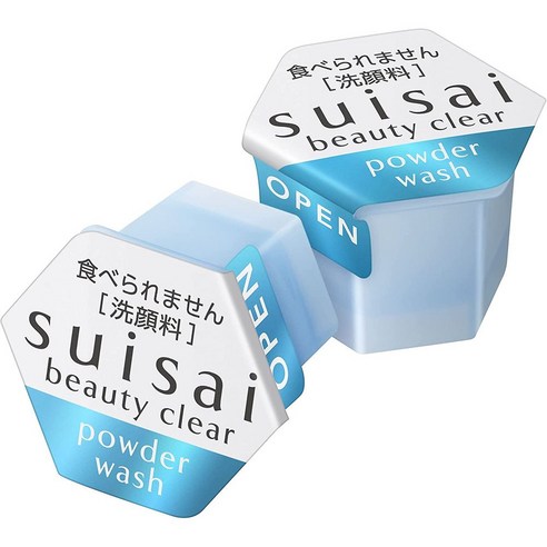 일본 직송 클렌징 파우더 워시 가루 세안제 suisai 뷰티 클리어 워시 64개입 이미지 3
