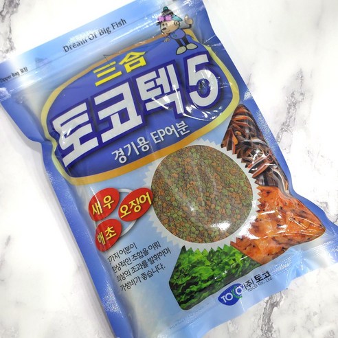 토코 토코텍5 삼분 경기용 EP어분 민물 붕어 떡밥 집어제 미끼 잉어 향어, 1개, 450g