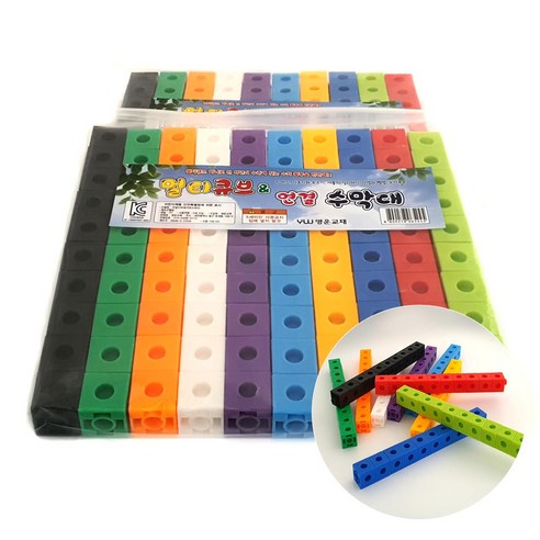 영운교재 멀티큐브 100pcs 수막대 블럭 장난감 교재, 1개