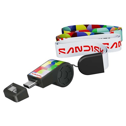 샌디스크 USB 3.2 젠 1 뚜껑형 USB메모리 피파 월드컵 2026 피파 스트랩 포함, 1개, 128GB