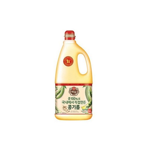 백설 콩기름, 1.8L, 2개