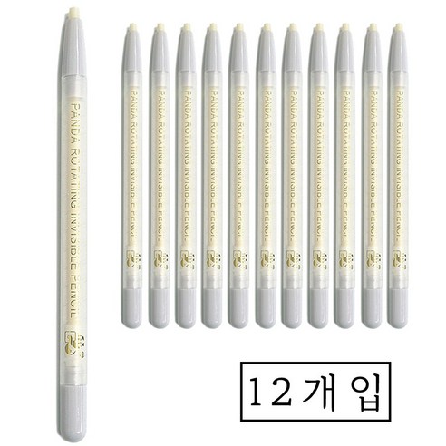 팬더표 펜슬형 초자고 로터리초자고, 1개, 혼합색상(12개입)