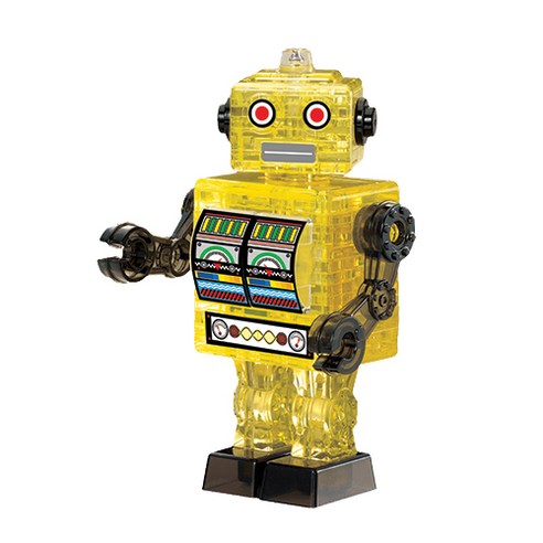 3D 크리스탈 퍼즐 틴로봇노랑(Tin Robot Yellow), 1개