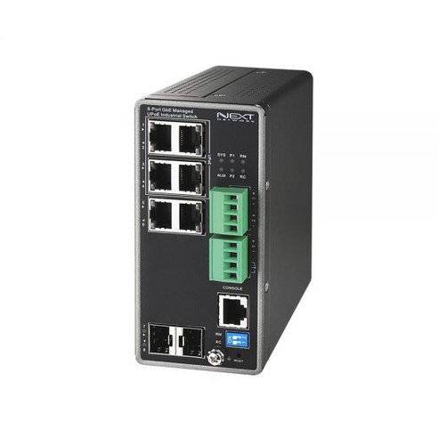 이지넷유비쿼터스 NEXT-POE2708AU-240 6Port 101001000M With 4Port GbE UPoE + 2SFP Industrial L2+ Managed Swi, 이지넷유비쿼터스 NEXT-POE2708AU-240 6P