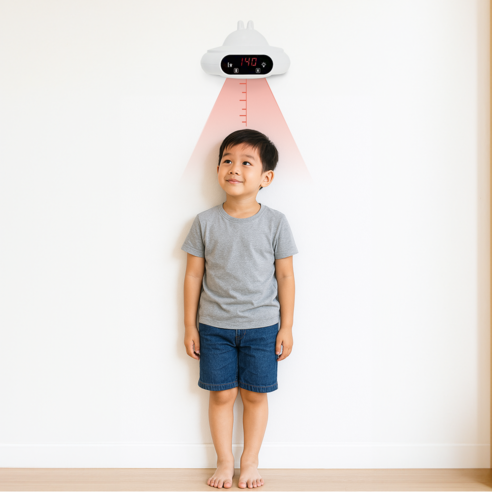 아이 키 측정, 이제 즐거운 놀이가 됩니다.