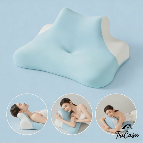 3IN1 다기능 슬립 메모리폼 베개 수면 편안한 목베개 엎드려자는 목쿠션 휴대폰 베개
