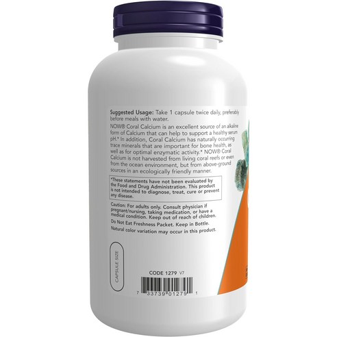 나우푸드 코랄 칼슘 1000mg 베지 캡슐 이미지 3