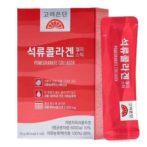 고려은단 석류콜라겐 젤리스틱 저분자피쉬콜라겐 280g, 3개 이미지 2