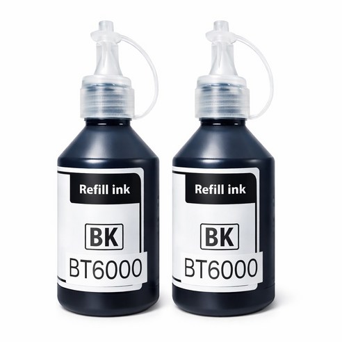 잉크아울렛 브라더 BTD60 BT6000 호환잉크 검정2개 BT5000 DCP-T420W T720DW T310 T220 T500W T510W T520W T700W T810W, BTD60BK 리필잉크 검정 2EA, 1개