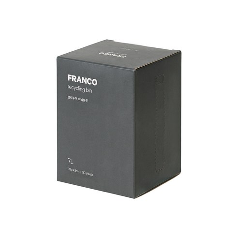 프랑코홈 분리수거 비닐봉투 배접형 50p, 7L, 1개