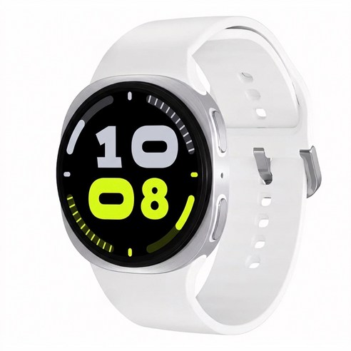 GS Watch 8M 스마트워치 한국어 지원 스마트폰 연동 건강 관리 운동 스포츠 워치 위치 정보 연동, 화이트 (44mm / 블루투스)
